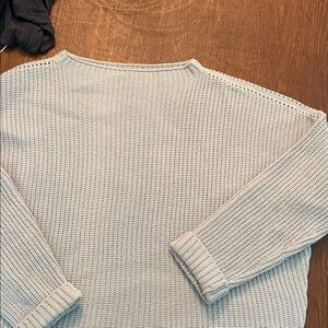 Amazon Women's Soft Gray Crew Neck Sweater